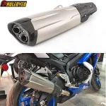 Inlet 51mm Universal Motorcycle Exhaust Muffler Escape Moto Large Dsplacement for S1000RR F750GS F850GS R1200GS ZX-10R TMAX530